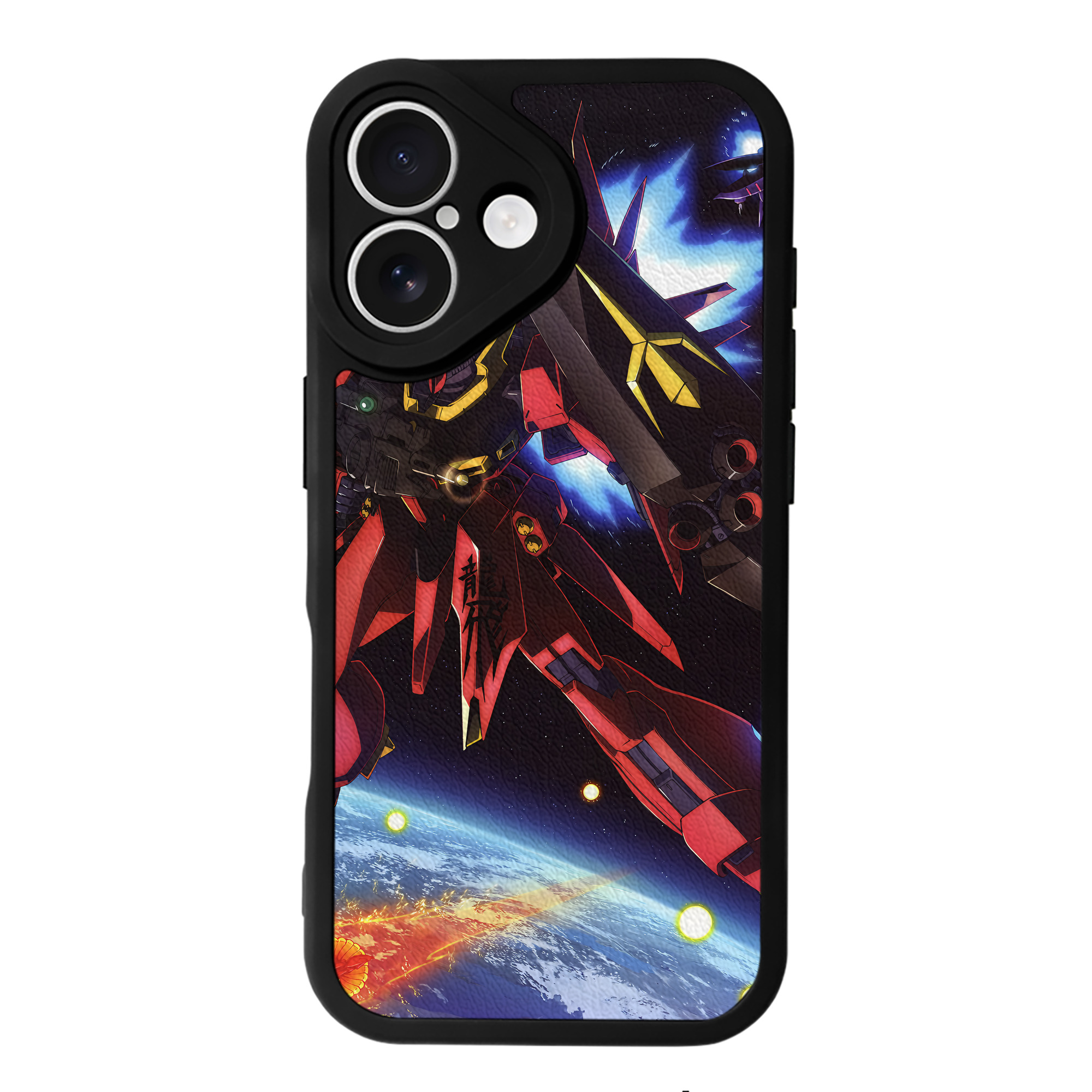 （画像用） 機動戦士ガンダム Mobile Suit Gundam 【iPhone 16シリーズ対応】シリコンスマホケース（レザー調） 材質：シリコン